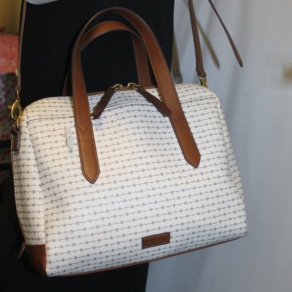 Fossil Handbags - New Fossil Sydney Satchel 2-Way Convertible Bag